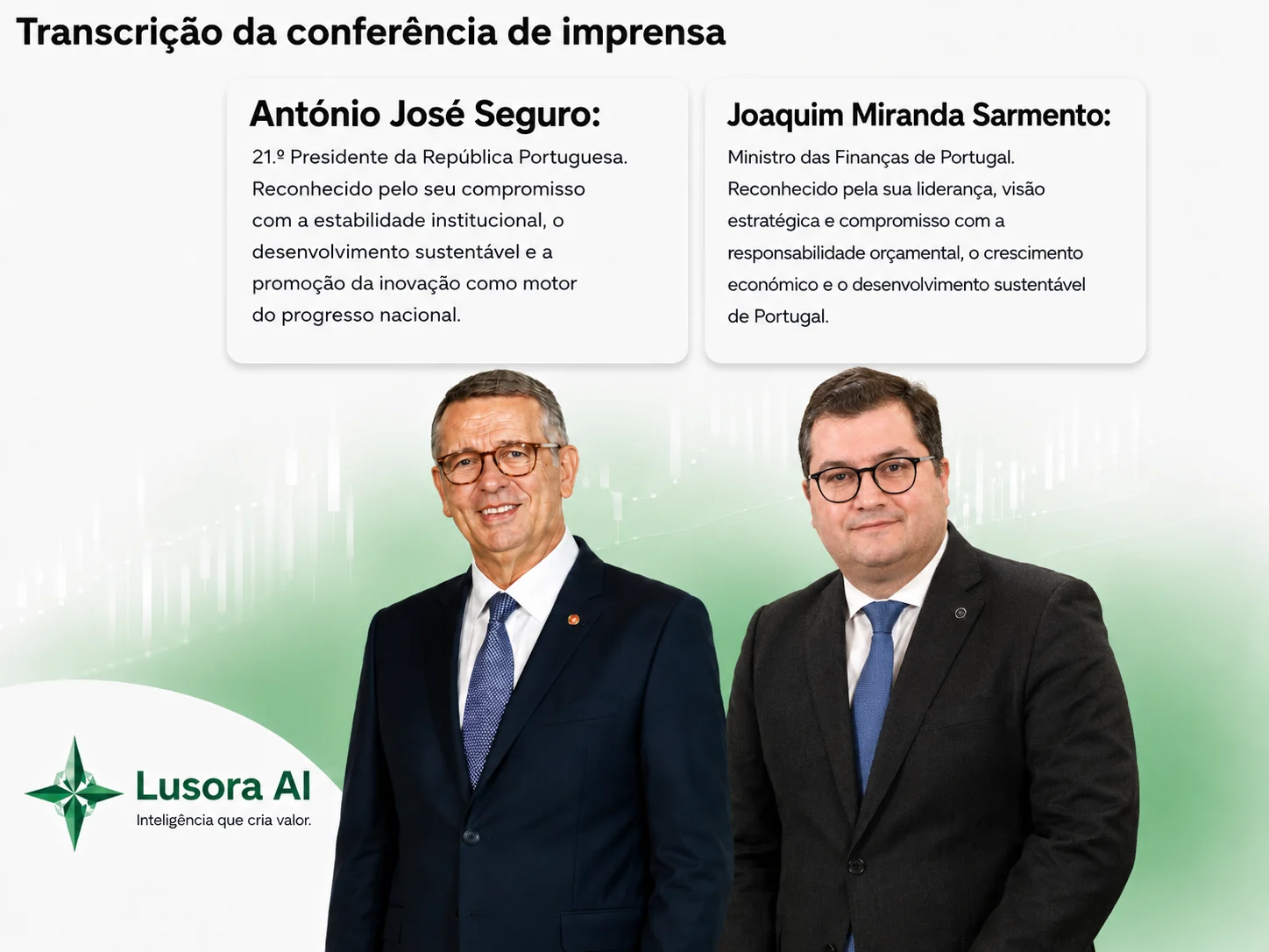 Joaquim Miranda Sarmento e António José Seguro apresentam a Lusora